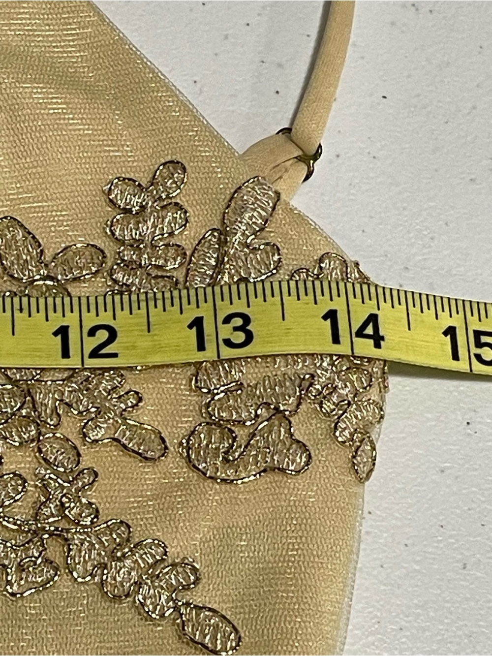 Windsor Bodycon Womens XS? Lace Embroidered Slip Dress Scalloped V-Neck No Tag - Picture 11 of 12